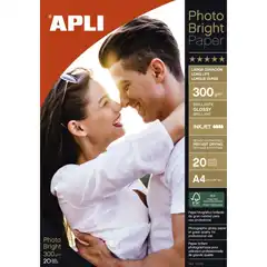 BLISTER PAPEL INK PHOTO BROLLO 300G 20H APLI REF. 10970