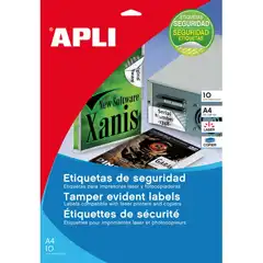 Material BLISTER LASER COPIADORA SEGURIDAD 40,0 10H APLI REF. 11271