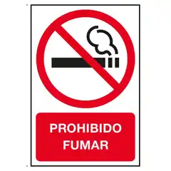 Material BLISTER PROHIBIDO FUMAR 180x120 2HJ APLI REF. 11342