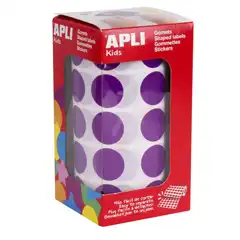 Material ROLLO GOMETS REDONDOS 20,0 LILA APLI REF. 11490