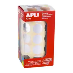 Material ROLLO GOMETS REDONDOS 20,0 PLATA APLI REF. 11633