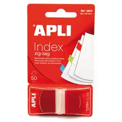 INDICE 25x45 ZIGZAG 50HJ ROJO FILM APLI REF. 12613