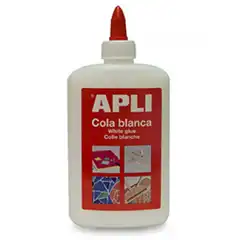 BOTELLA COLA BLANCA LAVABLE APLI 250CC 12850