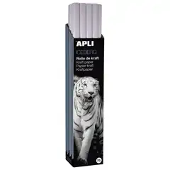 ROLLO PAPEL KRAFT 1 X 10M. BLANCO APLI REF. 13143