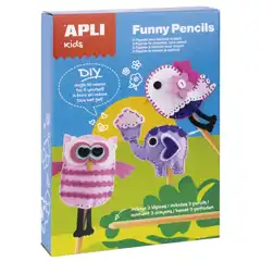 Material CAJA KIT FUNNY PENCILS FIELTRO 3 U APLI REF. 13813