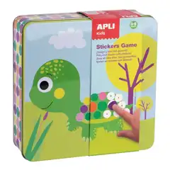 CAJA METAL JUEGO GOMET PRE-ESCOLAR ANIMALES APLI REF. 13949