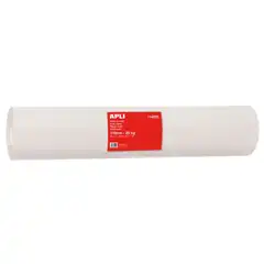 Material ROLLO PAPEL KRAFT BLANCO 80GR 110CM 25KG APLI REF. 14225