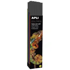Material ROLLO PAPEL KRAFT 1 X 25M. NEGRO APLI REF. 14446