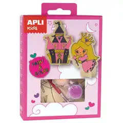 Material CAJA MINI KIT PINTA Y COLOREA PRINCESAS 2U APLI REF. 14711