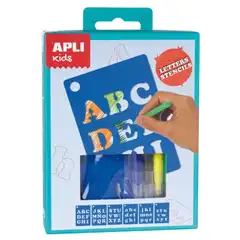 Material CAJA MINI KIT PLANTILLAS LETRAS APLI REF. 14720