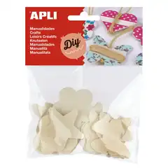 BLISTER FORMAS MADERA FLOR&COR&ESTR&MARIP 24U APLI REF. 14801