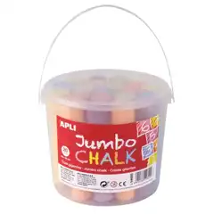 CAJA TIZA JUMBO COL.SURTIDOS REDONDA 20U APLI REF. 14855