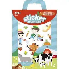 CAJA STICKER ADVENTURE GRANJA 2U APLI REF. 15165