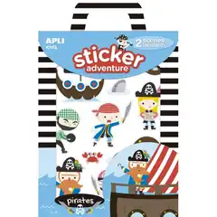 CAJA STICKER ADVENTURE PIRATAS 2U APLI REF. 15166