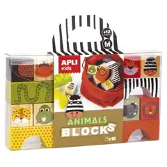 CAJA BLOQUES DE MADERA ANIMALES 16U APLI REF. 15186