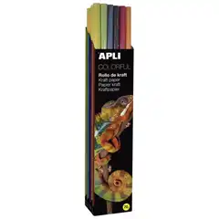Material CAJA PAPEL KRAFT 1X5M SURTIDO COLORFULL 20U APLI REF. 15422