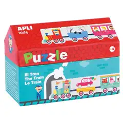 CAJA PUZZLE CASITA TREN 20U APLI REF. 16485