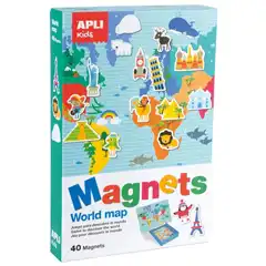 CAJA MAGNETICO MAPA MUNDI 40U APLI REF. 16494
