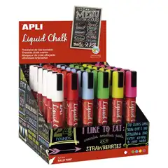 EXPOSITOR LIQUID CHALK P.REDONDA 5,5MM 36U APLI REF. 16648