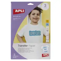 BLISTER PAPEL T-SHIRT INKJET 3H APLI REF. 17168