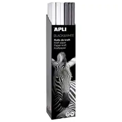 Material CAJA PAPEL KRAFT 1X3M BLACK&WHITE 30U APLI REF. 17242
