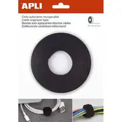 BLISTER RECOGE CABLE GANCHO/BUCLE 10MMX5M APLI REF. 17414