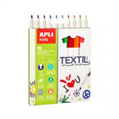 Material CAJA ROTULADORES TEJIDOS 10U APLI REF. 18220