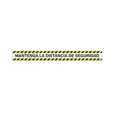 Material ETIQUETA SEÃALIZADORA CINTA ADHESIVA MANTENGA LA DISTANCIA 100X10 APLI 18595