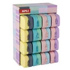 Material ESTUCHE SILICONA BICOLOR PASTEL APLI 20647