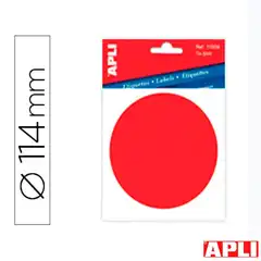 Material ETIQUETA PUNTO ROJO INTERIOR APLI 11909