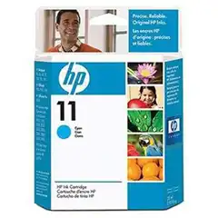 Material HP TINTA CIAN BUSINESS INKJET 1100/2200/2230/2250/2280/2600 DESIGNJET 10PS/20PS/50PS - Nº11