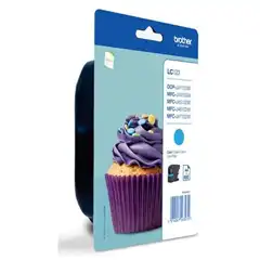 Material BROTHER LC123 (LC123CBP) TINTA ORIGINAL CYAN 20640