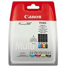 CANON CLI 551 RAINBOW BLIS (6509B009) TINTA ORIGINAL CUATRICOLOR 20815