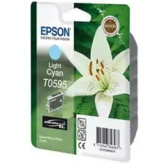 EPSON T0595 (C13T05954010) TINTA ORIGINAL CYAN 21434