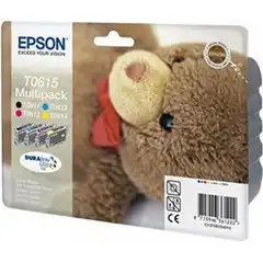 EPSON T0615 PACK (C13T06154010) TINTA ORIGINAL CUATRICOLOR 21445