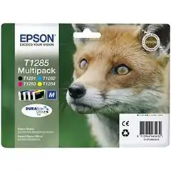 EPSON T1285 RAINBOW (C13T12854012) TINTA ORIGINAL CUATRICOLOR 21520