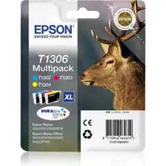 EPSON T1306 PACK3 (C13T13064012) TINTA ORIGINAL TRICOLOR 21539
