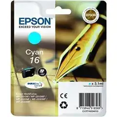 EPSON Nº16 (C13T16224012) TINTA ORIGINAL CYAN 21560