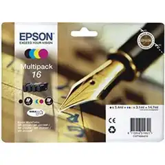 EPSON T1626 RAINBOW (C13T16264012) TINTA ORIGINAL CUATRICOLOR 21566