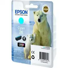 EPSON 26 (C13T26124012) TINTA ORIGINAL CYAN 21628