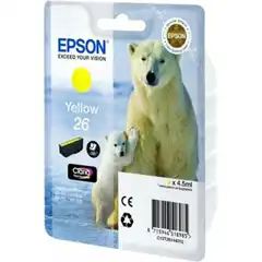 EPSON 26 (C13T26144012) TINTA ORIGINAL AMARILLO 21632