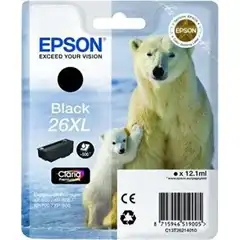 EPSON 26XL (C13T26214012) TINTA ORIGINAL NEGRO 21636