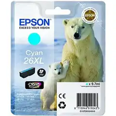 EPSON 26XL (C13T26324012) TINTA ORIGINAL CYAN 21640