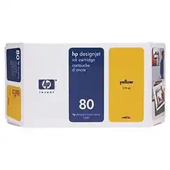 HP TINTA AMARILLO DESIGNJET 1050C/1055C/C PLUS - Nº80