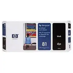 HP DESIGNJET 5000/5500 CABEZAL NEGRO Nº81 + LIMPIADOR. TINTA PARA INTERIOR