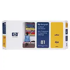 HP DESIGNJET 5000/5500 CABEZAL AMARILLO Nº81 + LIMPIADOR. TINTA PARA INTERIOR