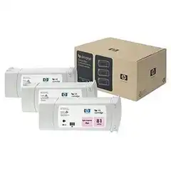 HP 81 PACK3 (C5071A) TINTA ORIGINAL MAGENTA 21979