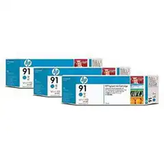 HP 91 PACK3 (C9483A) TINTA ORIGINAL CYAN 22045