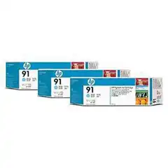 HP 91 PACK3 (C9486A) TINTA ORIGINAL CYAN 22048