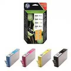 HP TINTA BK / C / M / Y PHOTOSMART C5380-C6380-D5460 - (PACK 4) HP364XL 22162